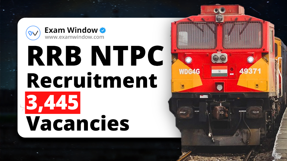 Latest RRB NTPC Recruitment 2024 Apply Online for 3,445 Vacancies