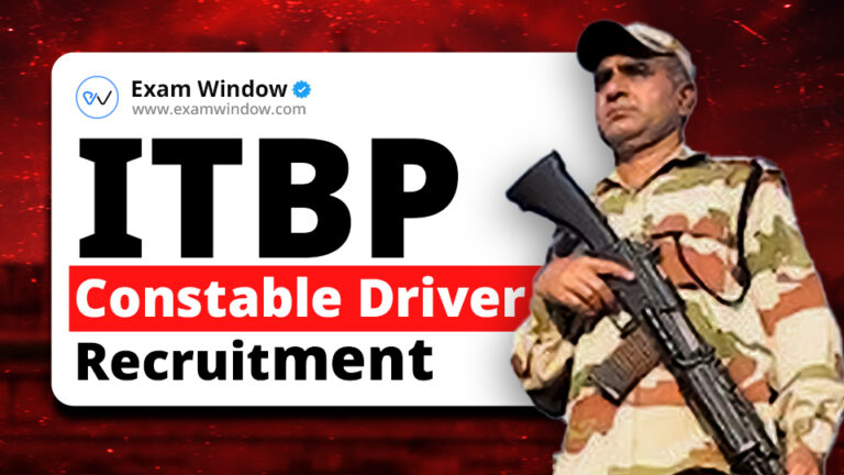 ITBP Constable Driver recruitment 2024 – Apply Now!