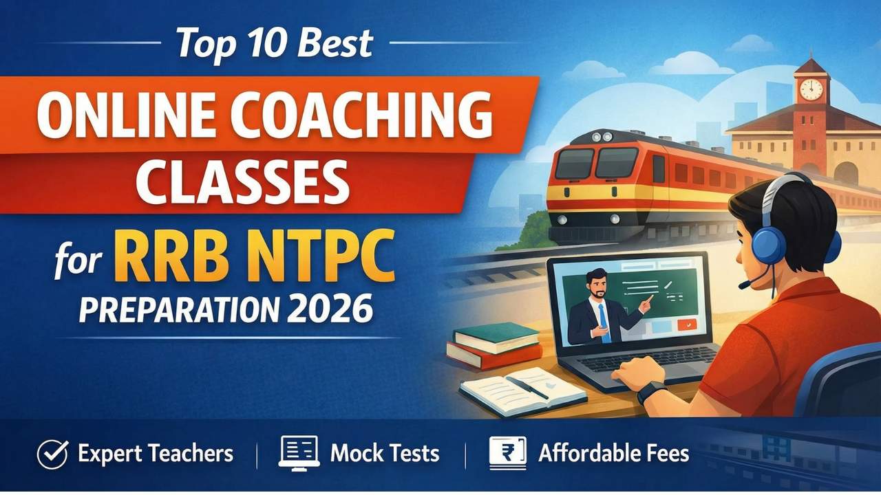 Top 10 Best Online Coaching Classes for RRB NTPC Preparation 2026 - Exam Window