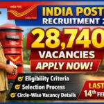 India Post GDS Recruitment 2026: Apply online for 28,740 Gramin Dak Sevak vacancies. Check eligibility, circle-wise posts, selection process. Last date: Feb 14, 2026.