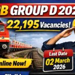 RRB Group D Online Application Started – Last Date 02 March 2026